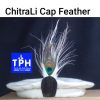 White Chitrali Cap With Feather