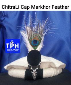 White ChitraLi Cap Markhor Feather