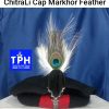 Black ChitraLi Cap Markhor Feather