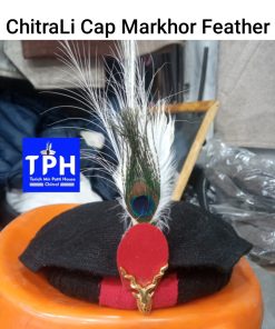 Black ChitraLi Cap Markhor Feather