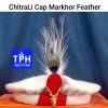 White ChitraLi Cap Markhor Feather