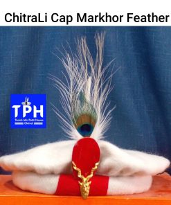 White ChitraLi Cap Markhor Feather