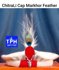 White ChitraLi Cap Markhor Feather