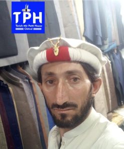 White Chitrali Cap with Markhor