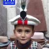 White ChitraLi Children Cap Markhor Feather