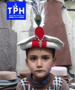 White ChitraLi Children Cap Markhor Fea