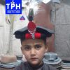 Black ChitraLi Children Cap Markhor Feather