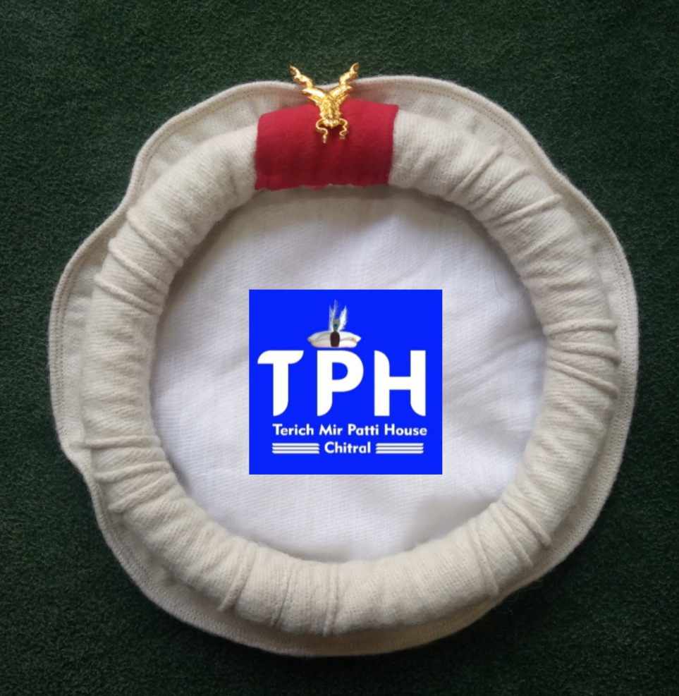 White ChitraLi Cap With Markhor Feather - Image 3