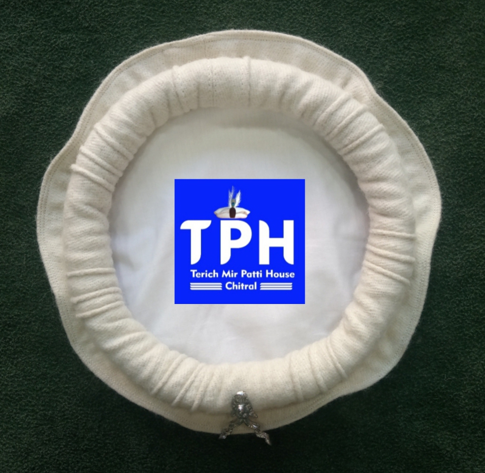 White Chitrali Cap With Markhor - Image 3
