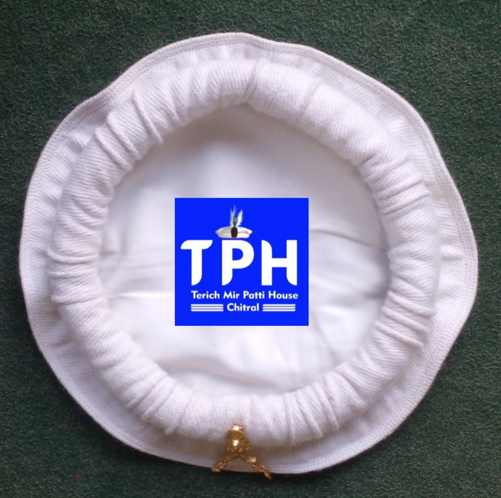 White Chitrali Cap With Markhor - Image 2