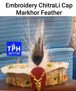 Embroidery Chitrali Cap With Markhor Feather