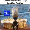Embroidery Chitrali Cap With Markhor Feather