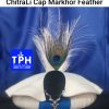 White ChitraLi Cap Markhor Feather