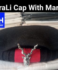 Black ChitraLi Cap with Markhor