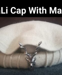 White Chitrali Cap With Markhor