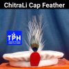 White ChitraLi Cap With Feather (Copy)