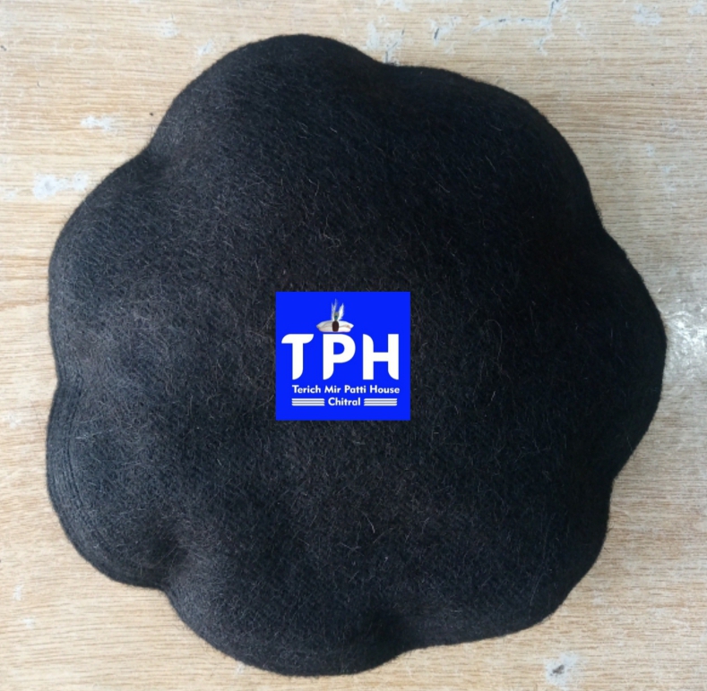 Black ChitraLi Children Cap Markhor Feather - Image 2